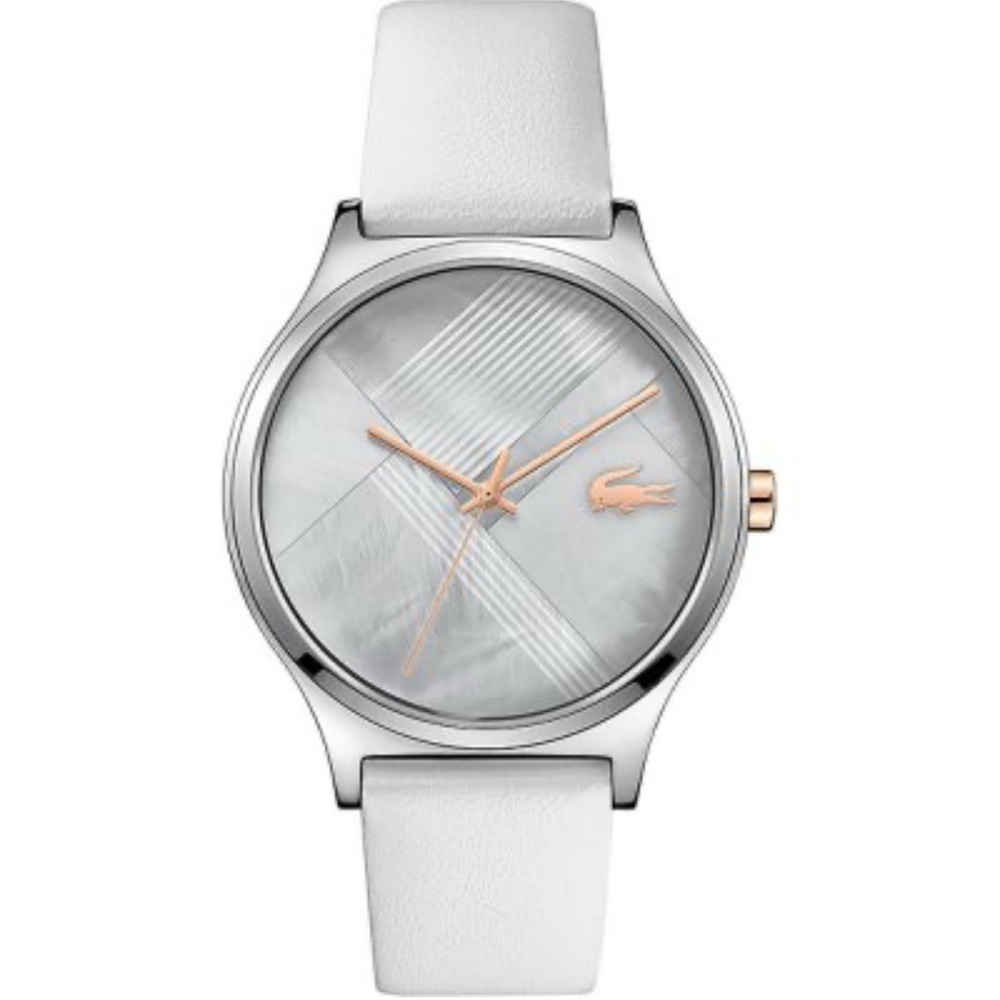 LACOSTE Leather Watch, 2001146, Grey